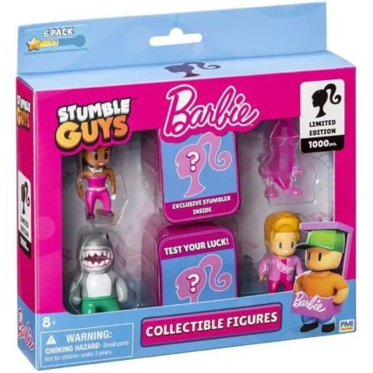 Pack x6 Figuras Barbie Stumble Guys 