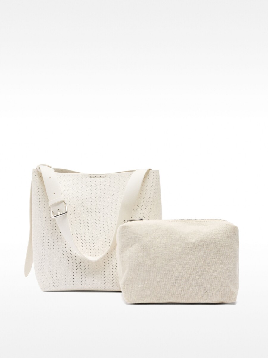 Bolso De Hombro Con Textura crudo