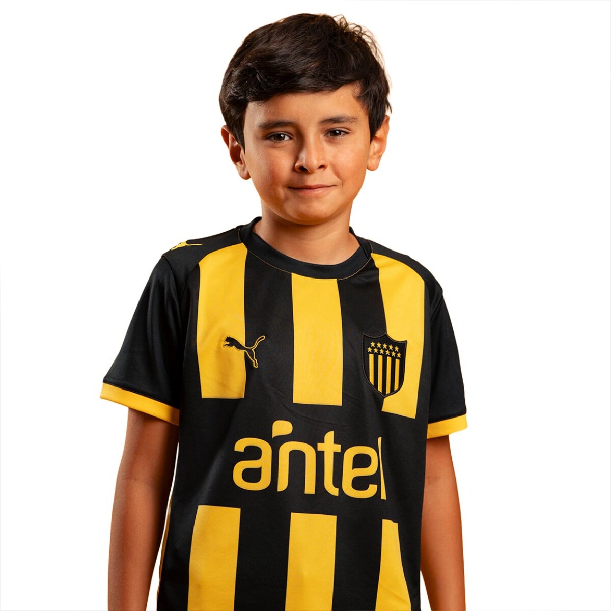 Camiseta Peñarol Puma Niños Home 26 - Amarillo-Negro 