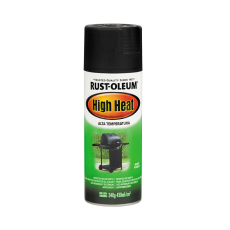 AEROSOL RUST OLEUM ALTA TEMPERATURA NEGRO MATE 340G N/a