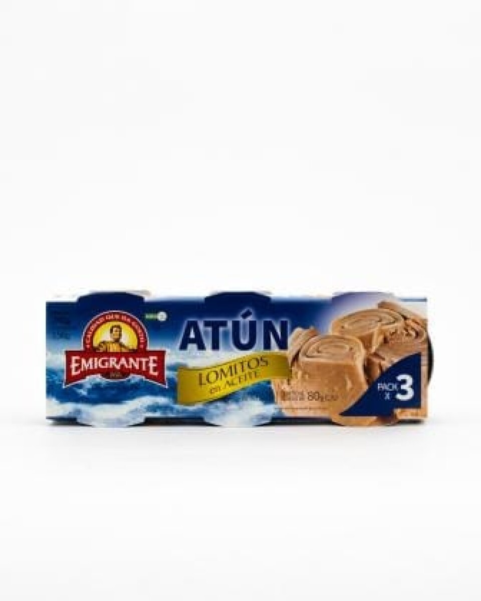 TRIPACK DE ATUN EN ACEITE EMIGRANTE -80 GRS 