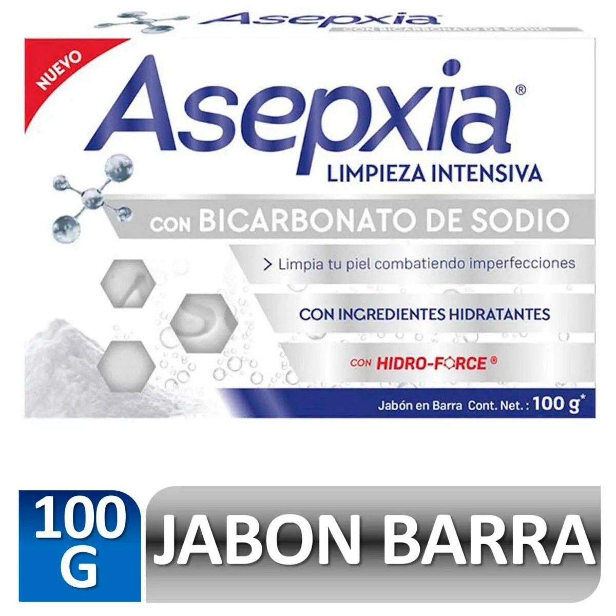 ASEPXIA BICARBONATO DE SODIO JABON CJ X 