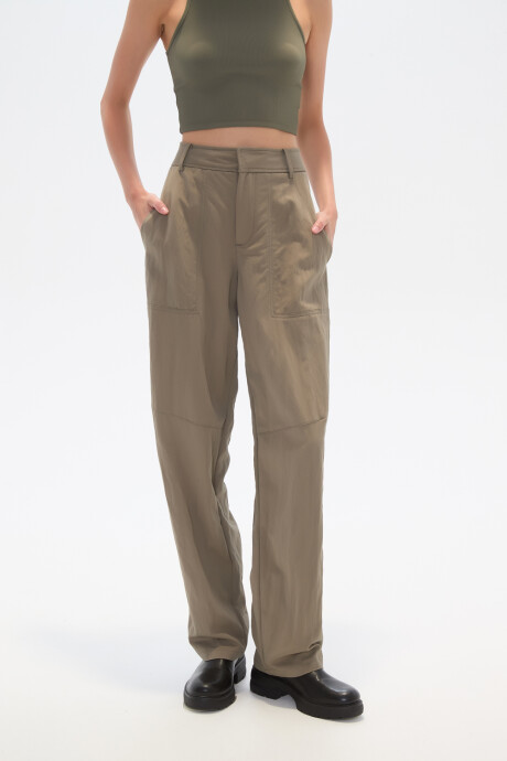 Pantalon Rilon Verde Oliva Claro