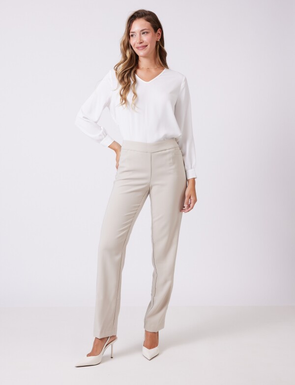 Pantalon Sastrero Slim BEIGE