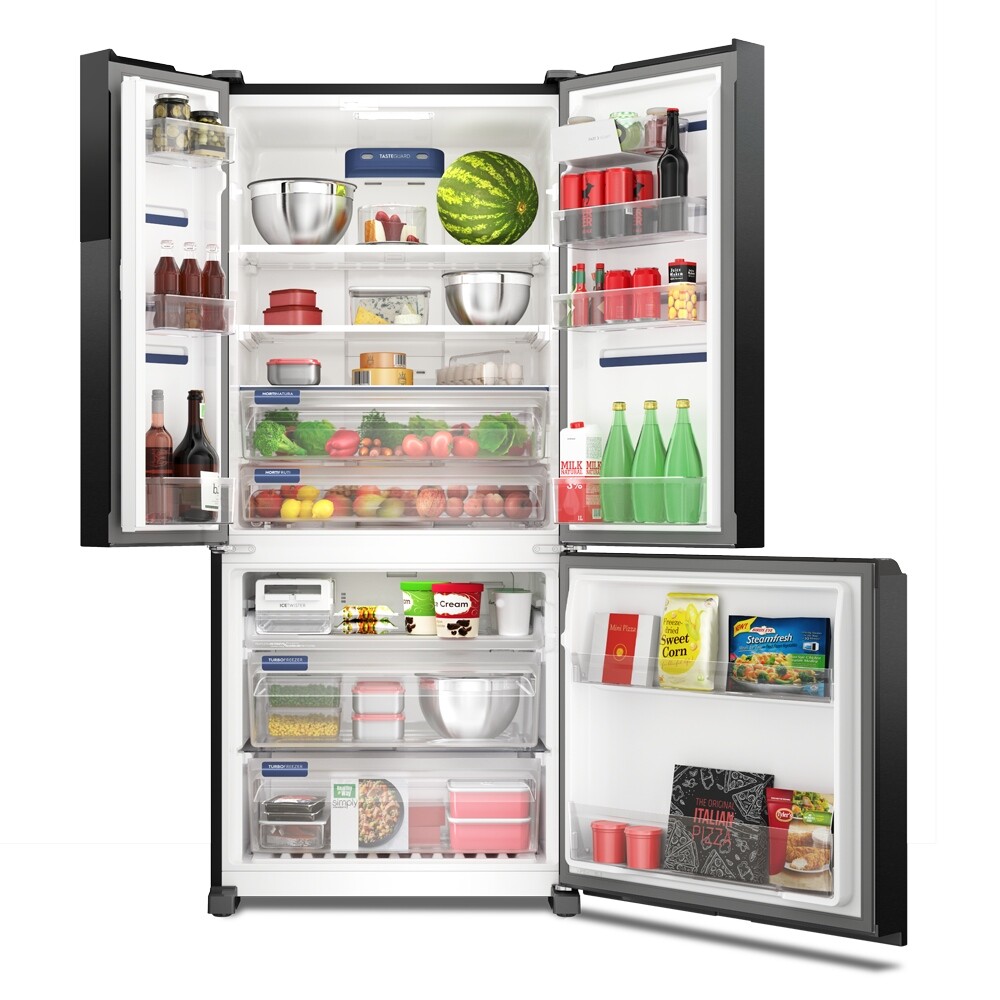 Refrigerador MULTIDOOR Frío Seco 633 Lts Black S/D INVERTER Negro