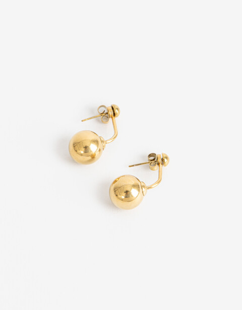 Aros Pasantes Metal Aros Cortos De Acero - Dorado