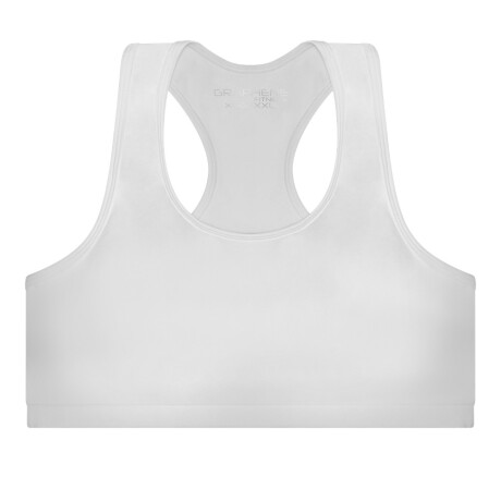 Top Liso de Natación con protección UV Blanco
