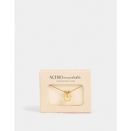 Pulsera Flexible Acero Quirúrgico Con Dije Dorado