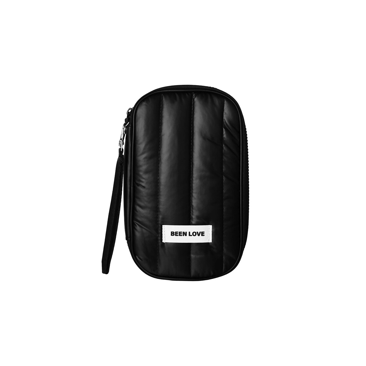 Portadocumentos puffer impermeable mediano - Negro 