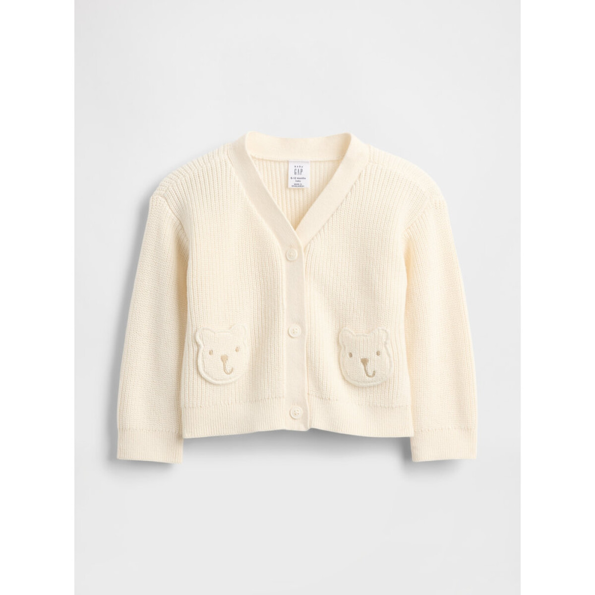 BRANNAN BEAR CARDI - IVORY FROST 