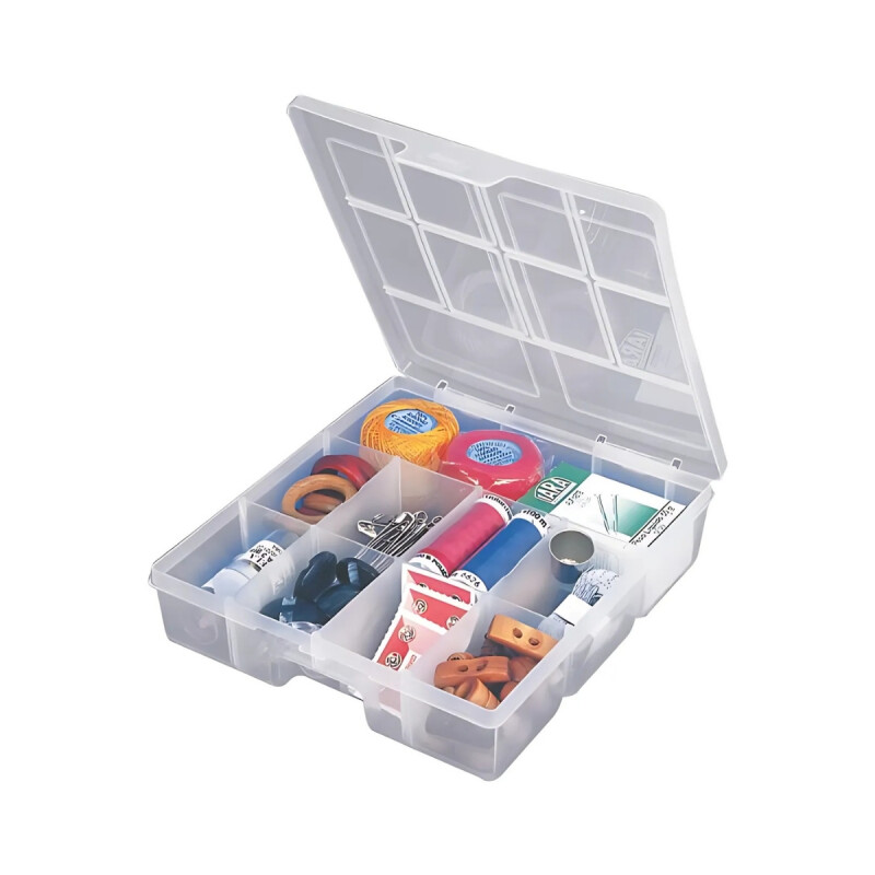 Organizador con divisiones TRANSPARENTE