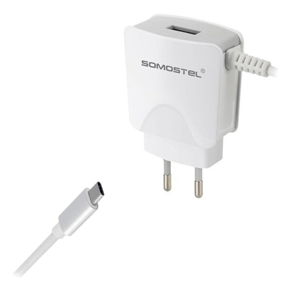 Cargador Celular Usb + Cable Tipo C Carga Rápida 2.1a Cargador Celular Usb + Cable Tipo C Carga Rápida 2.1a