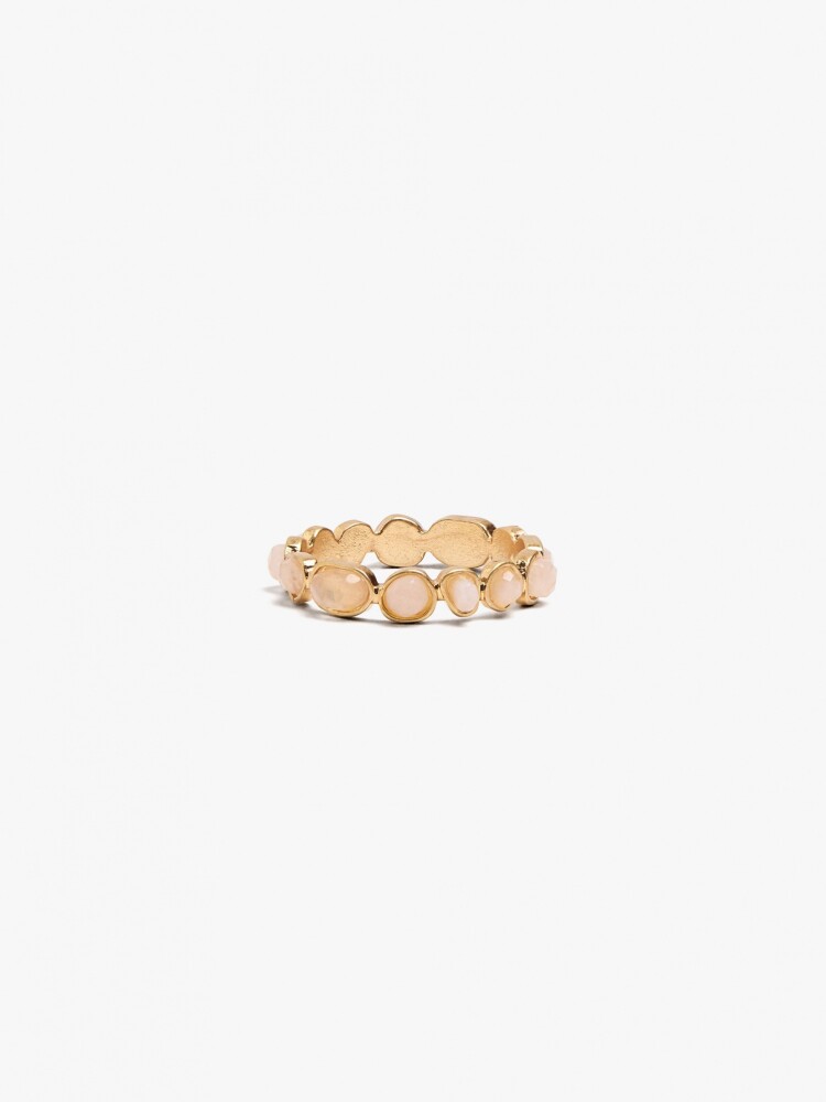 Anillo Con Formas En Resina beige