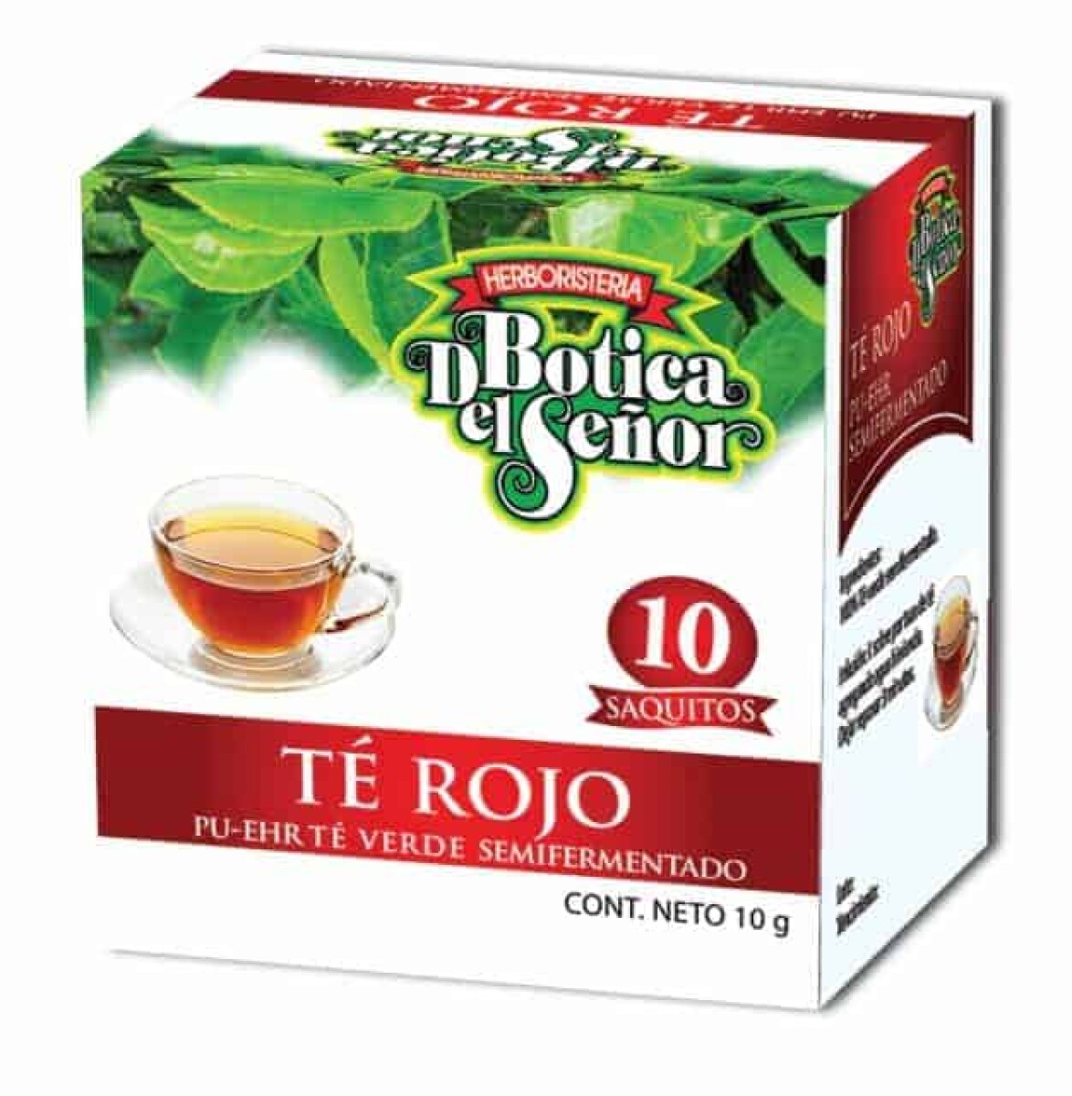 Té Rojo Botica del Señor 10 Saquitos 