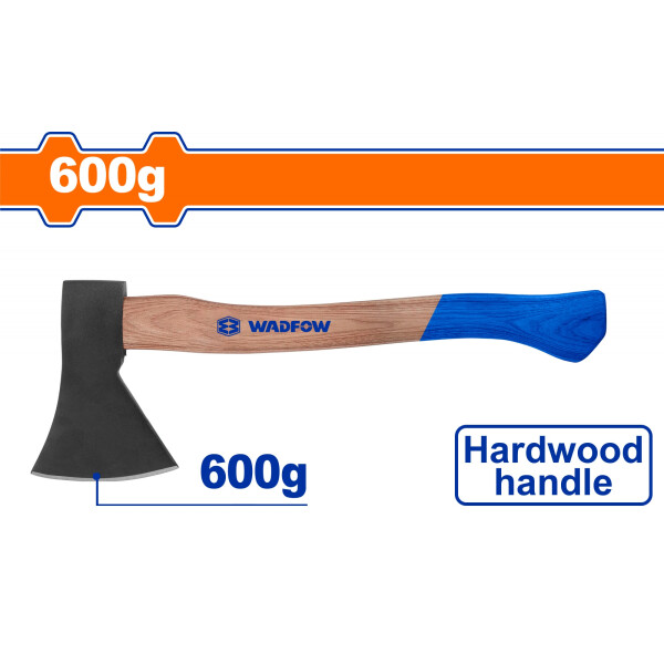 HACHA DE MANO 600GR CABO DE MADERA WADFOW HACHA DE MANO 600GR CABO DE MADERA WADFOW