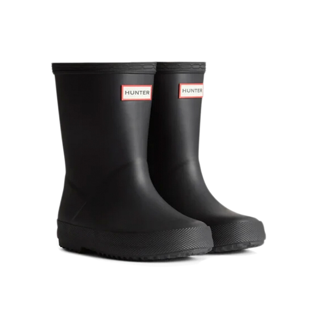 Hunter Bota de lluvia First Boot Kids - Negro - Negro-Negro 