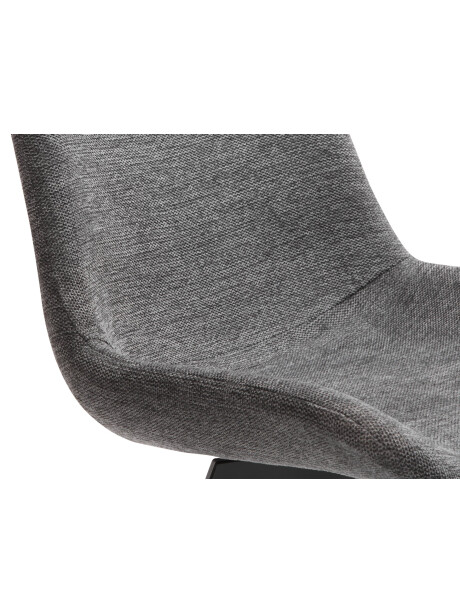 Silla de comedor HYGUM giratoria gris/negro Silla de comedor HYGUM giratoria gris/negro