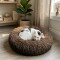 Cama tipo dona para Perro/Gato 60 cm Marrón