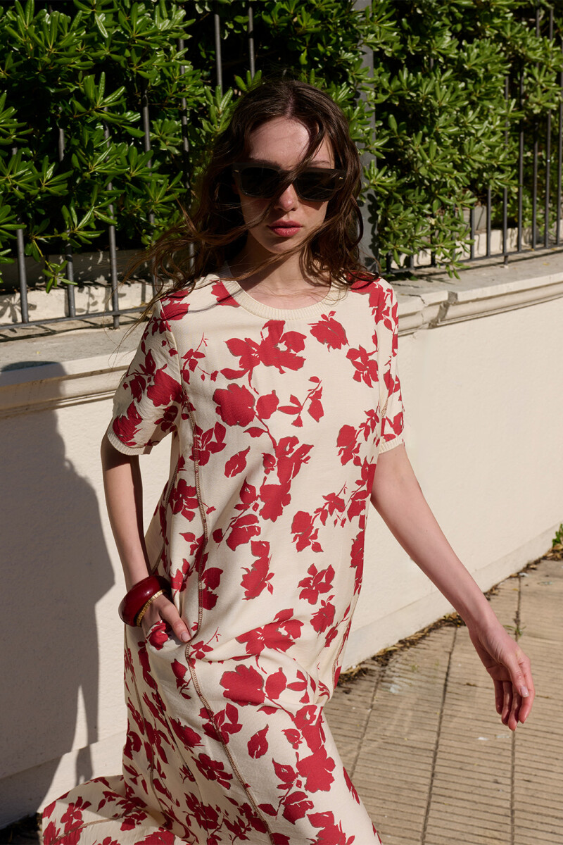 VESTIDO RAFA ROJO