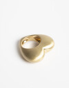 Anillos Medianos y Grandes Metal Anillo Corazón Metal - Dorado