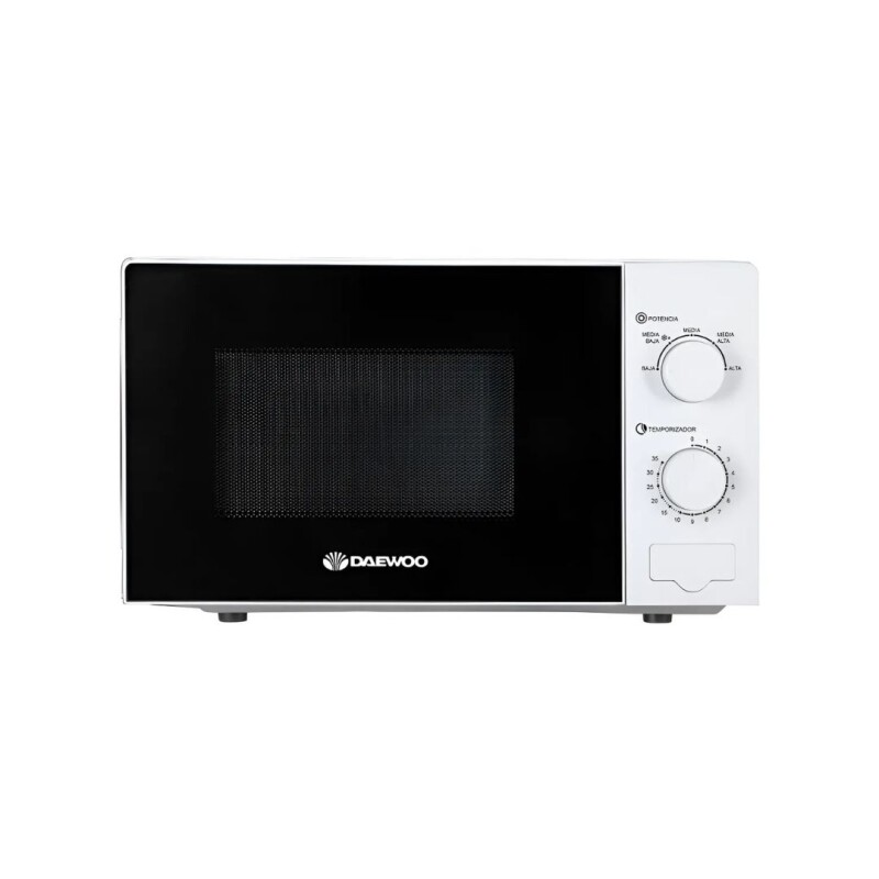 Microondas manual Daewoo | 20 litros | Color blanco Microondas manual Daewoo | 20 litros | Color blanco