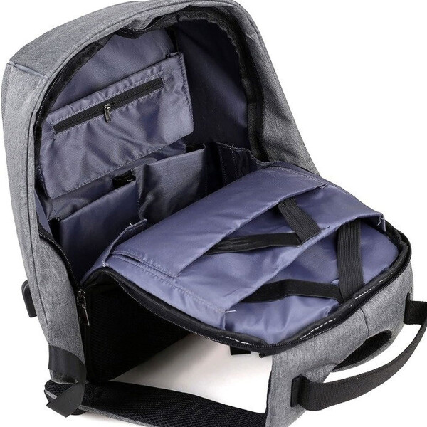 Mochila Anti Robo Hx-6811 GRIS