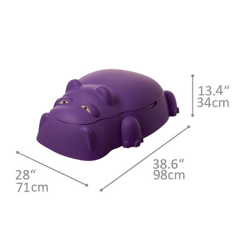 Arenero Piscina Starplay Infantil Plástico Hipopótamo Violeta