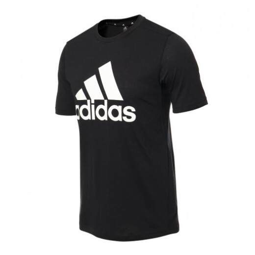 Remera Adidas Moda Hombre logo Negra S/C