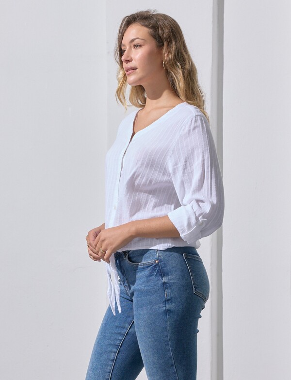 Blusa Algodon Nudo BLANCO