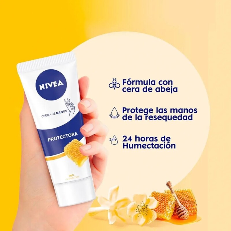 Crema De Manos Nivea Miel Protectora 75 Ml. Crema De Manos Nivea Miel Protectora 75 Ml.
