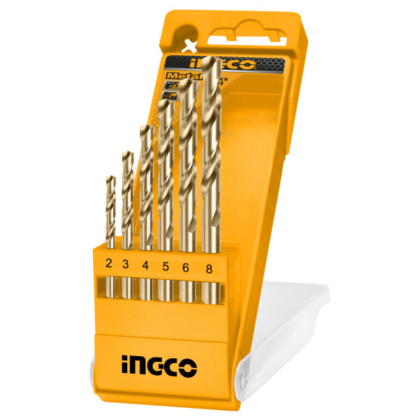 MECHAS METAL SET 6 PZAS INGCO AKD1055 MILIMETRICAS MECHAS METAL SET 6 PZAS INGCO AKD1055 MILIMETRICAS