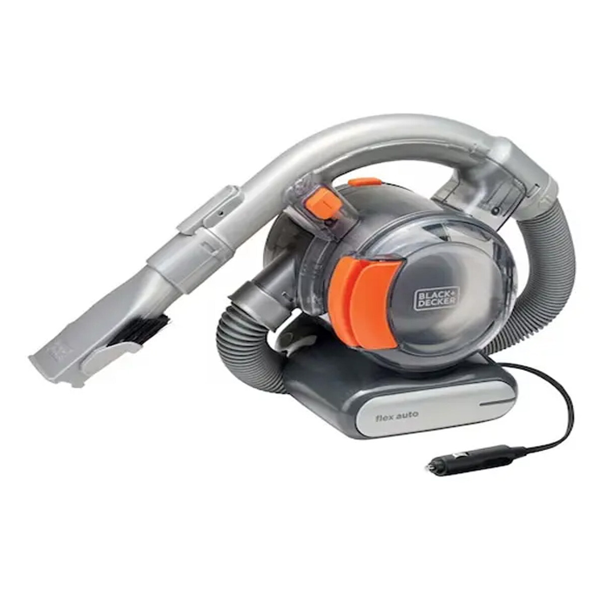 ASPIRADORA PARA AUTO B+D 12V FLEX CON MANGUERA Y ACCESORIOS 