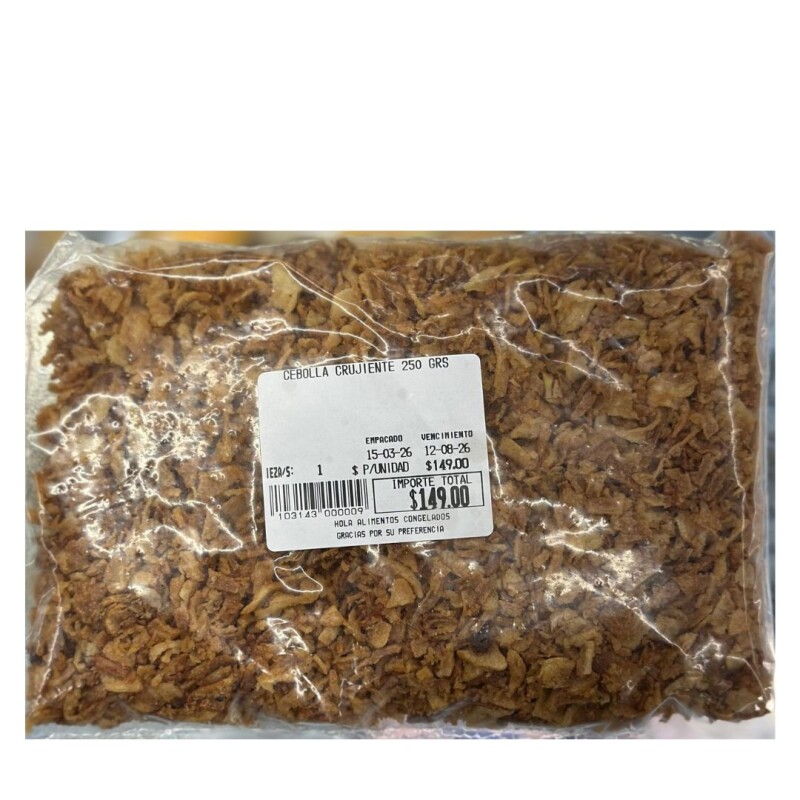 CEBOLLA CRUJIENTE 250 GRS CEBOLLA CRUJIENTE 250 GRS