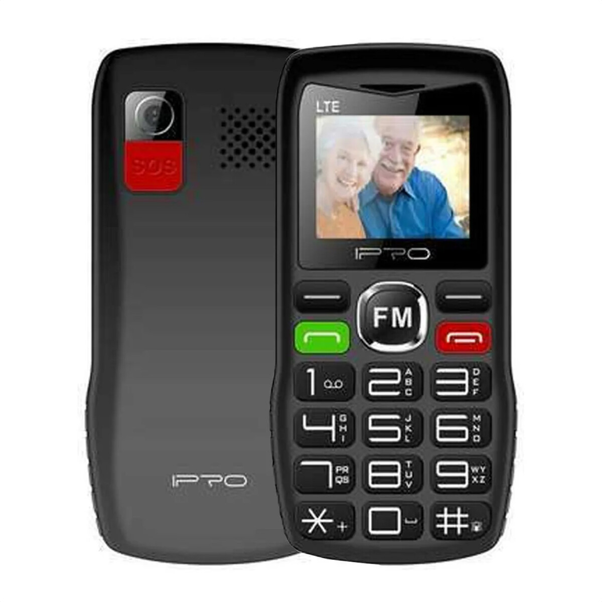 Ipro F 188s Adultos Mayores 48/128 Mb 4g - CEL IPRO SENIOR F188S 4G SENIOR NEGRO 