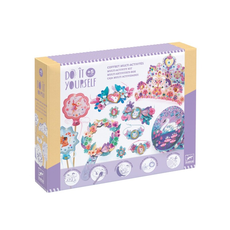 KITMANDJECO Kit De Activdades Munuales Para Niños Djeco 5+ - Coronas