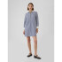 LS STRIPE POPOVER MINI SHIRTDRESS BLUE STRIPE