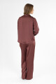Pijama tres saten Bordeaux
