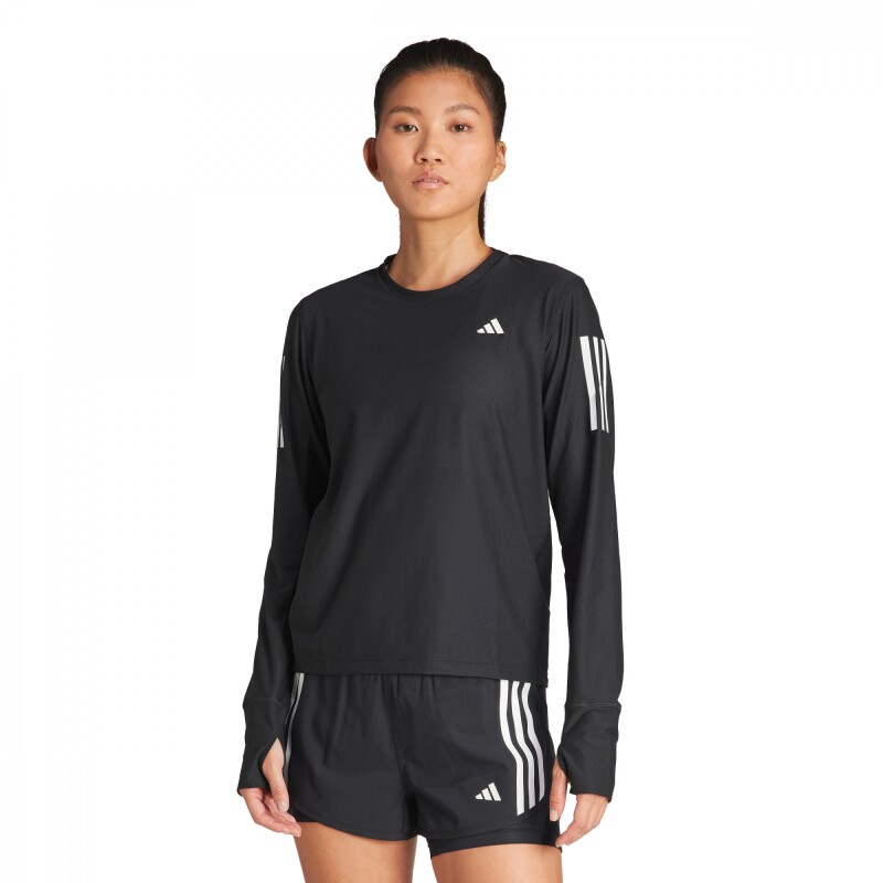 Camiseta Own The Run Longsleeve de Mujer Negro