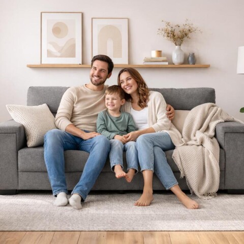 Sillón Sofá de 3 Cuerpos Amsterdam en Lino– Estructura de Madera Maciza y Confort Soft Color Gris Sillón Sofá de 3 Cuerpos Amsterdam en Lino– Estructura de Madera Maciza y Confort Soft Color Gris