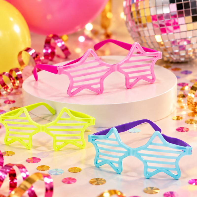 Lentes Flúo Estrella x12 Und Lentes Flúo Estrella x12 Und