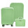 Set X3 Valijas Rígidas Viaje Livianas Carry + 14+ 24 Verde