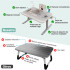 Mesa Plegable Multiuso Con Luz Led / Cajón / Carga Qi / Usb MESA PLEGABLE MULTIUSO VAR1544
