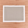 Individual Florencia Beige con tablas blancas
