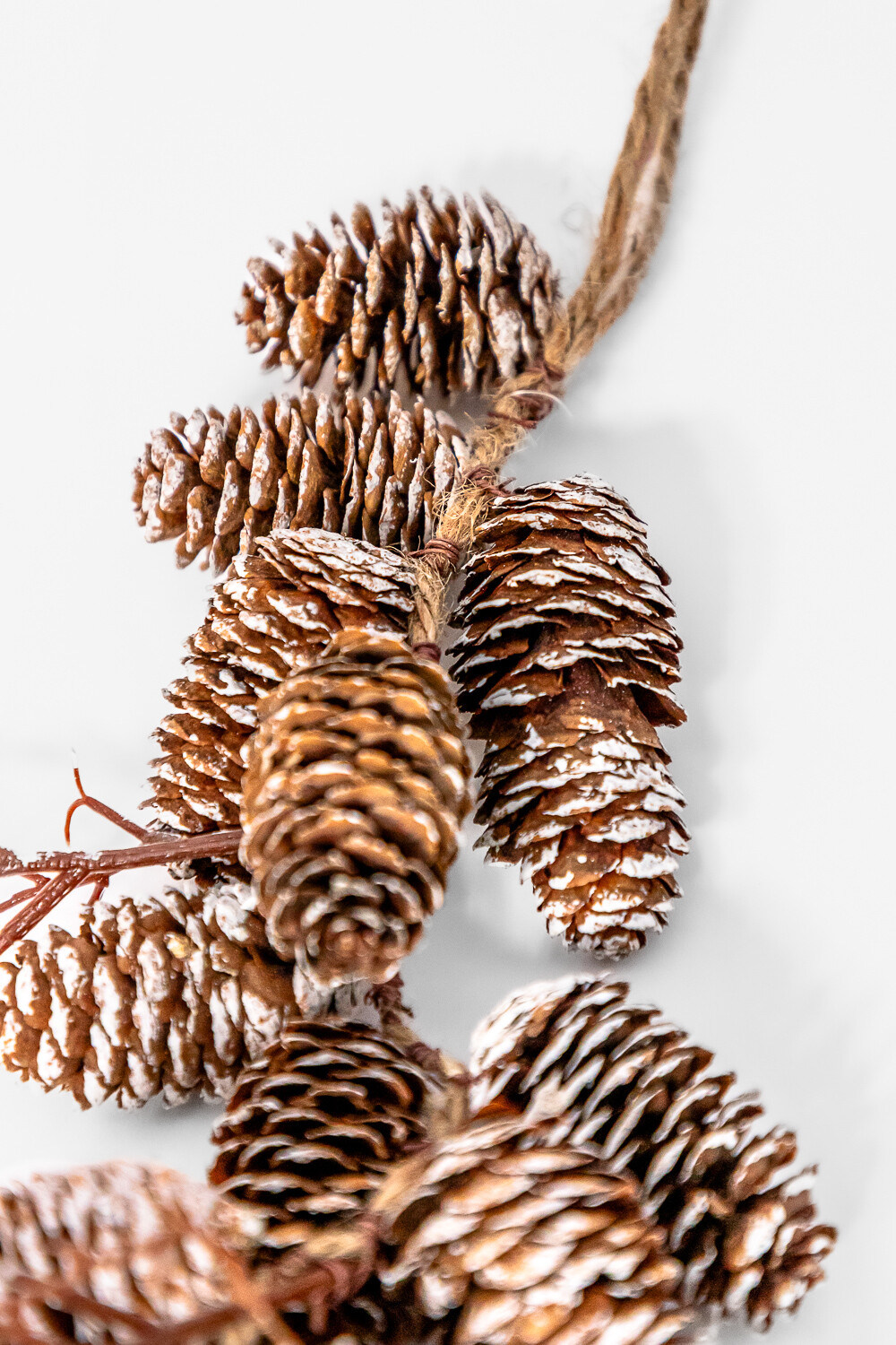 Colgante Rama Piñas Nevadas Color Unico