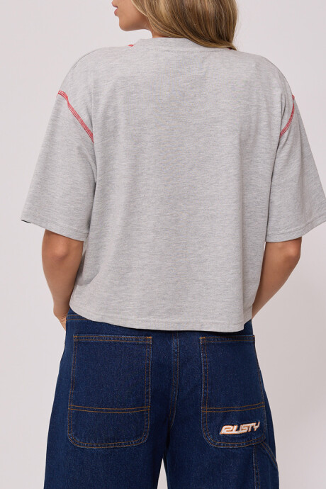 T-SHIRT RUTSU RUSTY Gris Melange