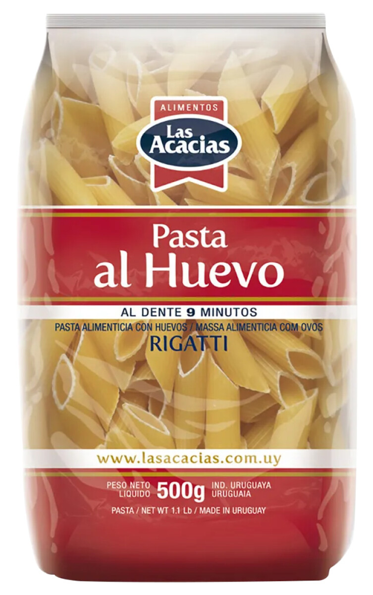 FIDEOS LAS ACACIAS AL HUEVO RIGATTI DE 500 GRS 