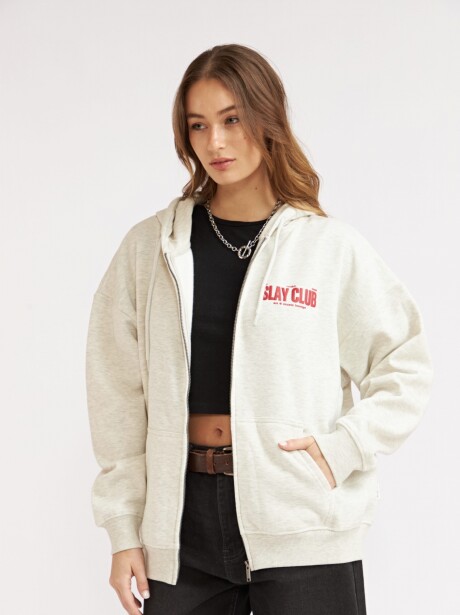 CAMPERA SLAY CLUB GRIS MELANGE