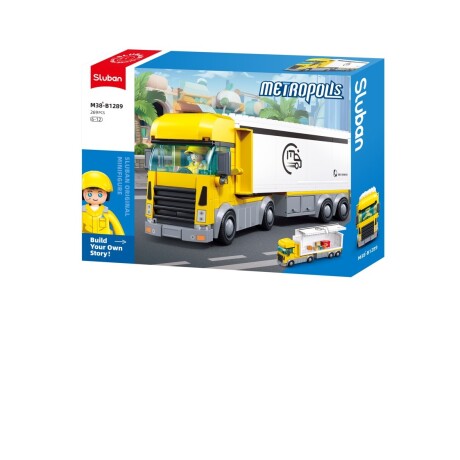 Juego Bloques Sluban Metrópolis Camión de Delivery 001