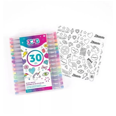 Set de 30 Bolígrafos Lapiceras de Gel 001