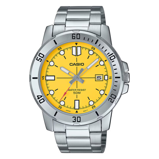 Reloj CASIO MTPVD01D-9EVUDF en Acero Plateado Esfera 45mm 0